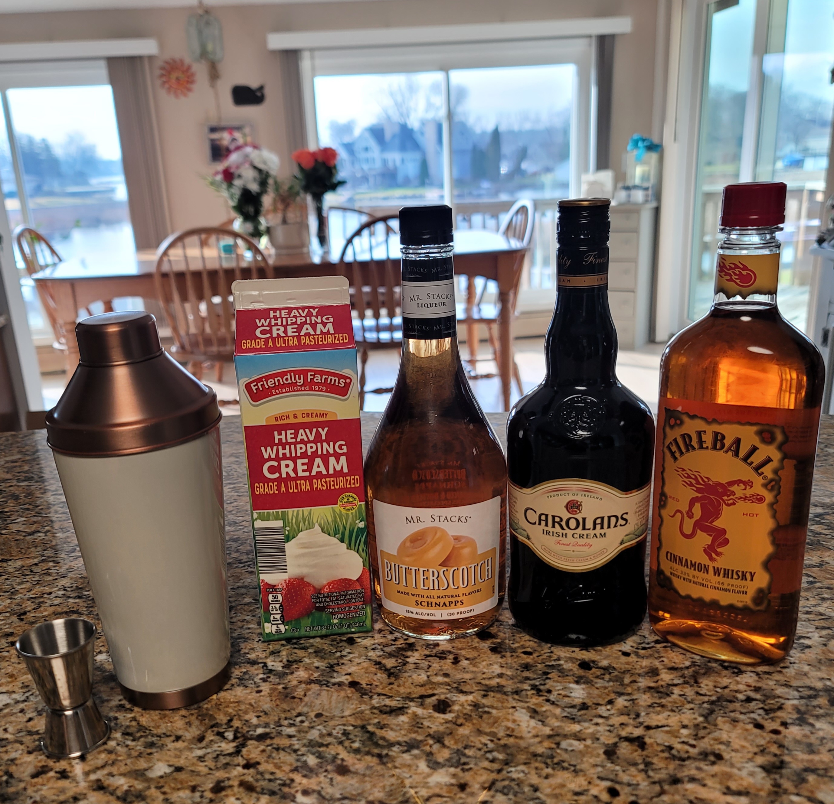 Ingredients for Oatmeal Cookie Cocktail