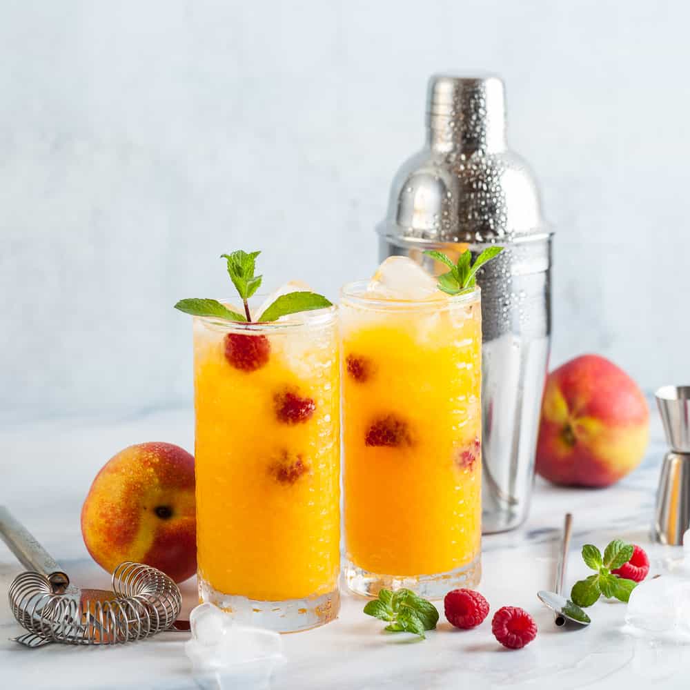 Two Peach Pirate Cocktails