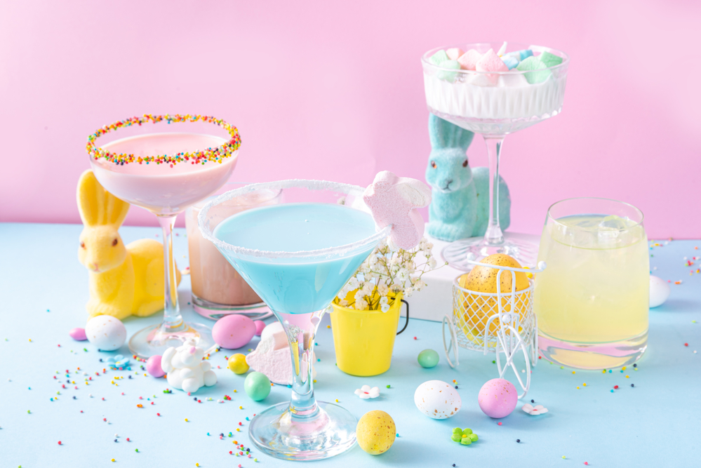 Easter Cocktail Recipes with candy treats