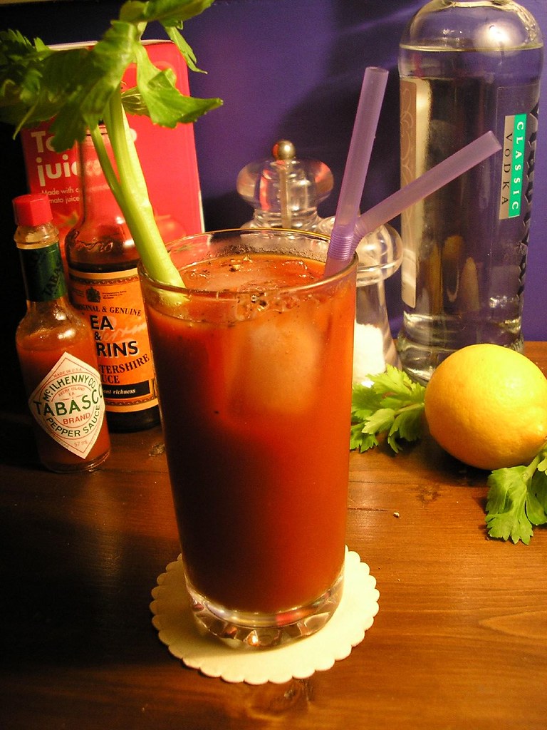 Bloody Mary with celery stalk