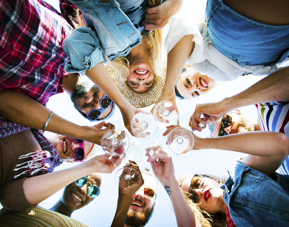 Sharing Drinks For Tailgating