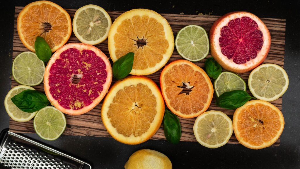 Slices of Citrus Fruits