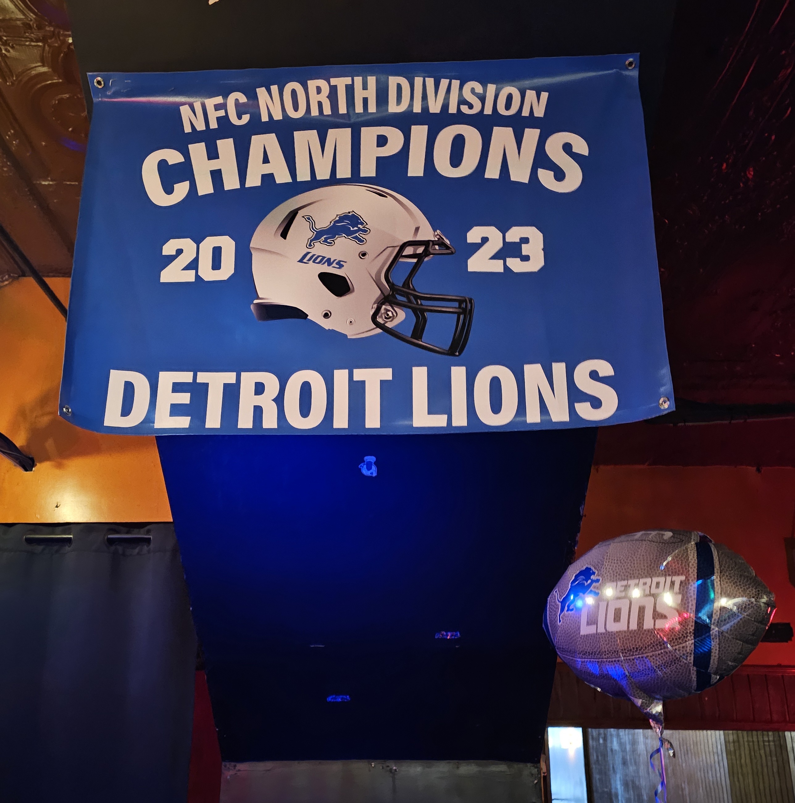 Detroit Lions NFC Champions Banner