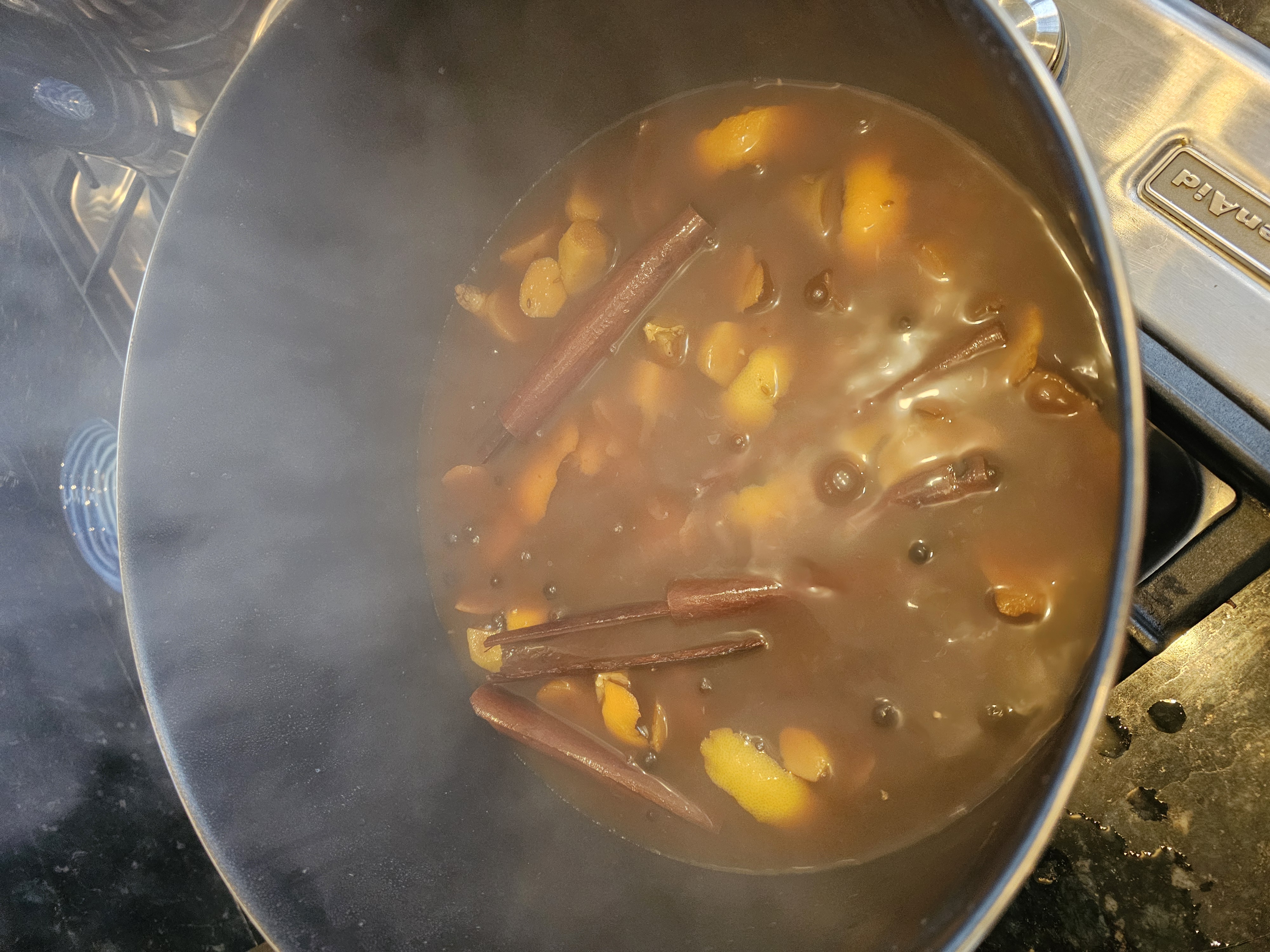 Simmering Viryta spices and fruits